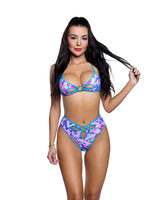 J. Valentine Ring Top & Short Set Pastel Pop Refracted Red
