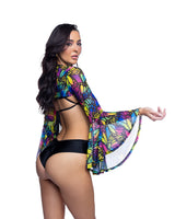 J. Valentine Bell-Sleeve Shrug Butterfly Mushroom