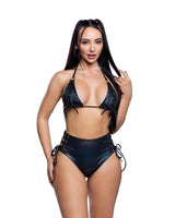J. Valentine Lace-up Top & High-Waist Short Set