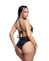 J. Valentine Lace-up Top & High-Waist Short Set