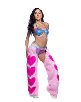 J. Valentine Faux Fur Heart Chaps