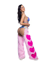 J. Valentine Faux Fur Heart Chaps