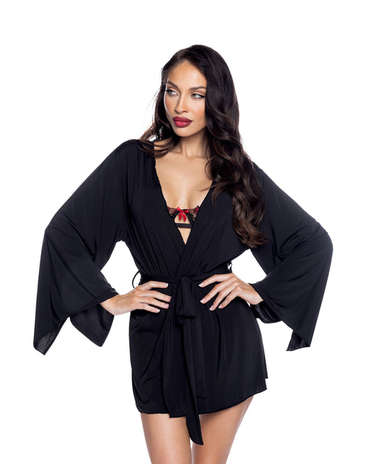 Roma Confidential Modal Robe Black