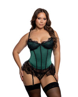 Roma Confidential Queen Plus Bella Bustier Corset Green/Black