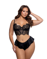 Roma Confidential Queen Plus Haute Night Bra Set Black