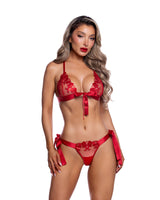 Roma Confidential Ravishing Rouge Bra Set Red