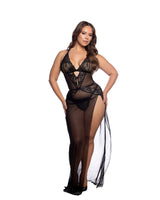 Roma Confidential Queen Plus Sheer Desire Long Slip Black