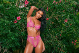 Roma Confidential Queen Valentine Bubblegum Heart Bra Set Pink Plus Size
