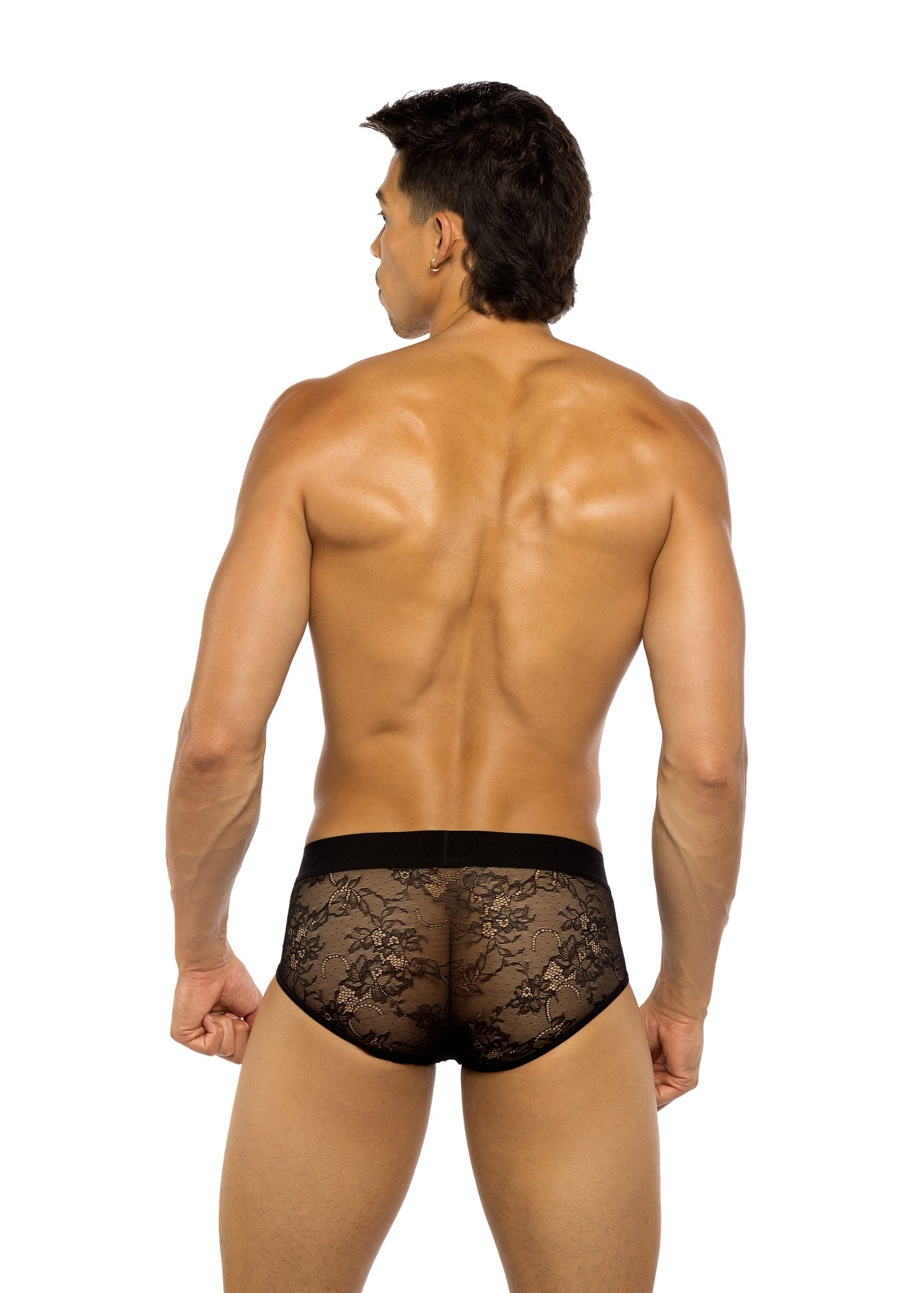 Roma Confidential Mens Mens Lace Brief Black