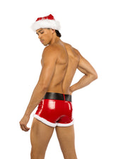 Roma Confidential Mens 2 Piece Sexy Santa Shorts and Hat