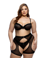 Roma Confidential Queen Millenium Chaps Balconette Bra Set Black