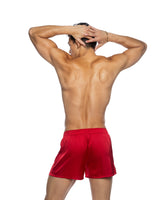 Roma Confidential Mens Champion Boxer Stretch Satin Red