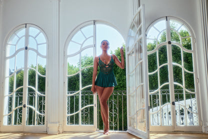 Roma Confidential Paradise Dream Babydoll Set Navy Blue