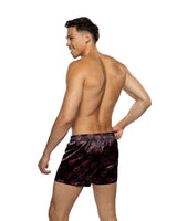 Roma Confidential Rosebud Boxer Satin Black