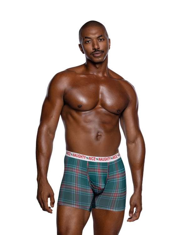 Roma Confidential Queen Plus Naughty & Nice Boxer Briefs Black/Green