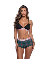 Roma Confidential Naughty & Nice Short Set Black/Green