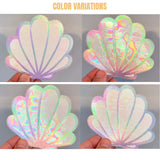 Neva Nude Shimmer Holographic Queen Status Plus Size Mermaid Shell Pasties - Opal