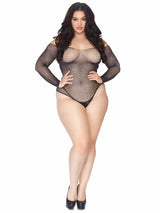 Leg Avenue Rhinestone Snap Crotch Bodysuit