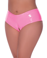 Magic Silk Exposed Queen Club Candy Low Rise Crotchless Boyshort Pink