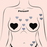 Pastease Mini Glitter Hearts - Silver Pack of 8