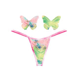 Neva Nude Naughty Knix Rainbow Sherbet Velvet G-String and Pasties