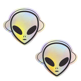 Neva Nude Kanye The Alien Super Holographic Pasties - Multicolor