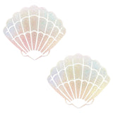 Neva Nude Holographic Mermaid Shell Nipple Cover Pasties