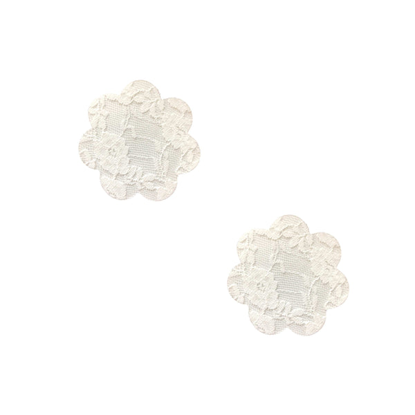 Neva Nude Lace Back To Basics Petal Small Body Stickers Pack of 6 - White