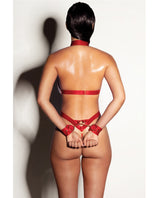Oh la la Cheri Submissive Shiny Chain Teddy Red