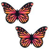 Neva Nude Velvet Butterfly Kisses Pasties - Orange