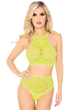 Leg Avenue 2 Pc Crop Top & Panty
