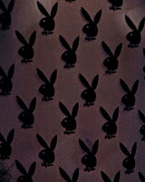 Roma Confidential Playboy Bunny Noir Sheer Teddy Black w/ Marabou Trim-Rebel Romance