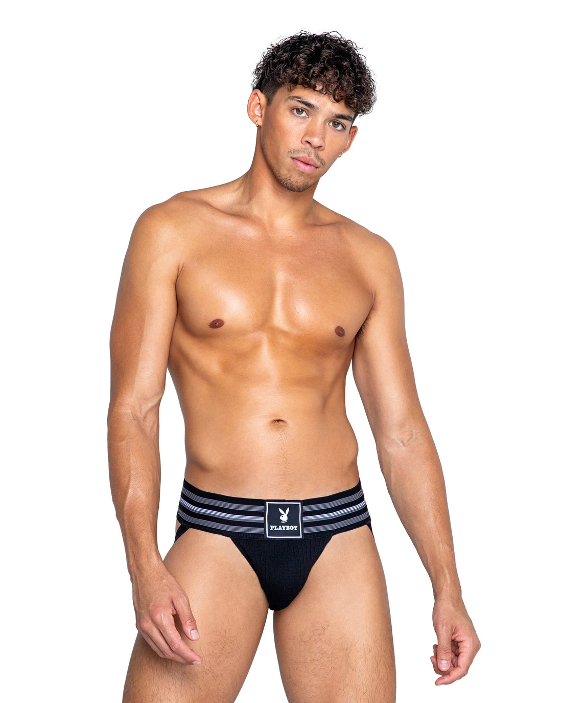 Roma Confidential Playboy Mens Locker Room Classic Jock Black