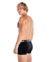 Playboy Mens Varsity Modal Boxer Briefs Black-Rebel Romance