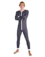 Playboy Mens Bunny Cozy Lounge Union Suit Black-Rebel Romance