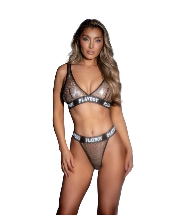Roma Confidential Playboy Galaxy Bunny 2pc Set Black/Silver