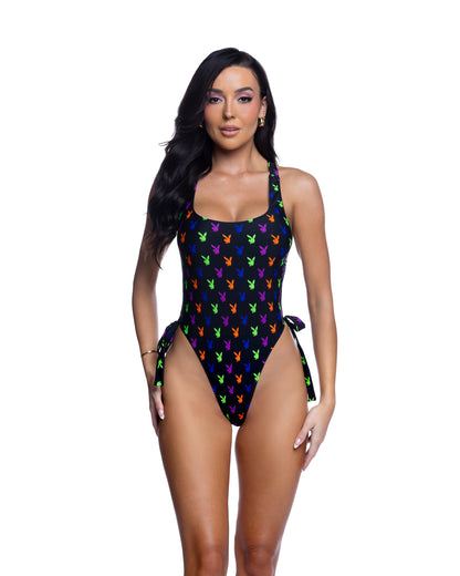 Playboy Bunny Logo One Piece Swimsuit