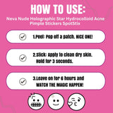 Neva Nude Weird and Wacky Hydrocolloid Acne Pimple Stickers SpotStix - Multicolor