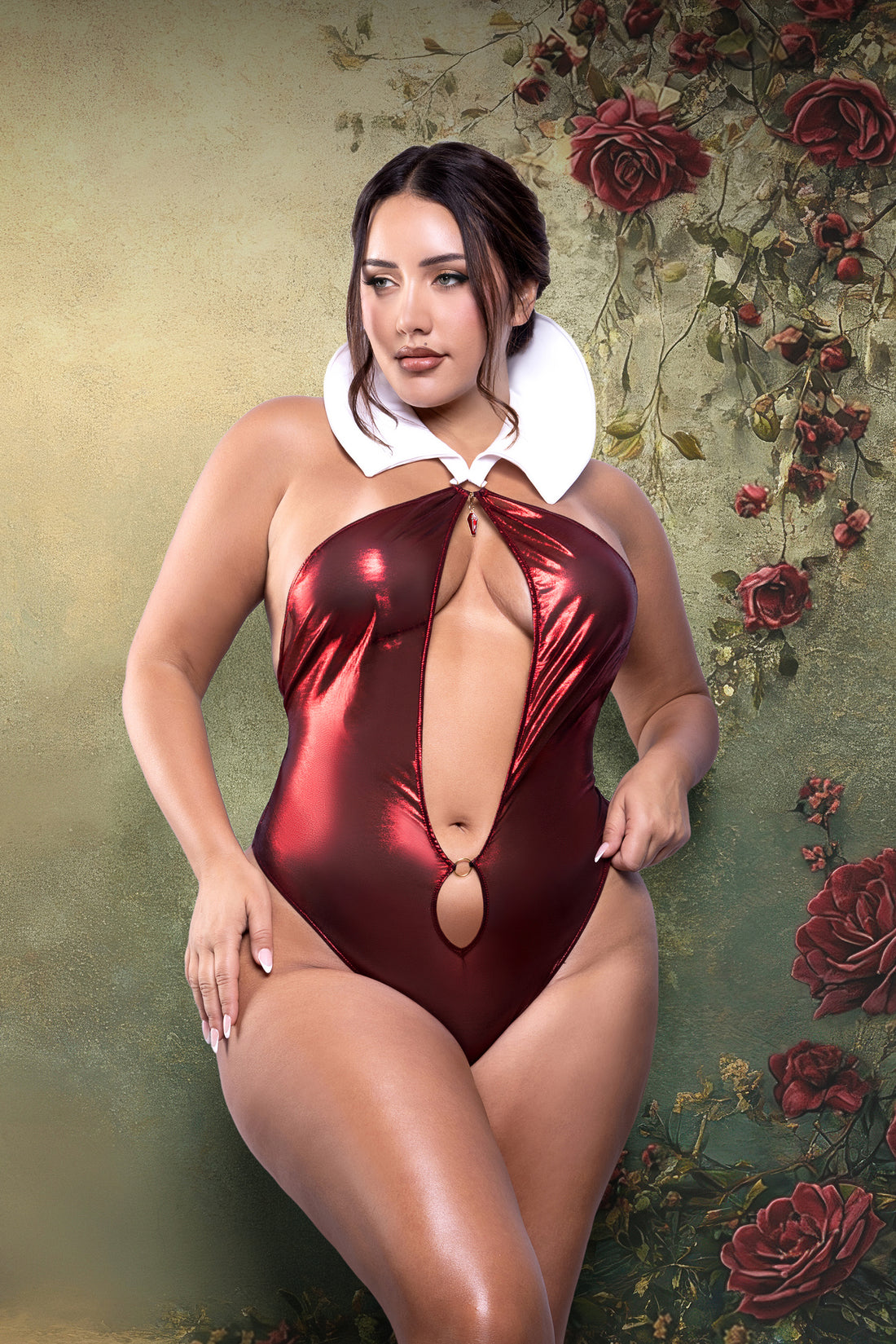 Fantasy Lingerie Queen Play Vamped Costume