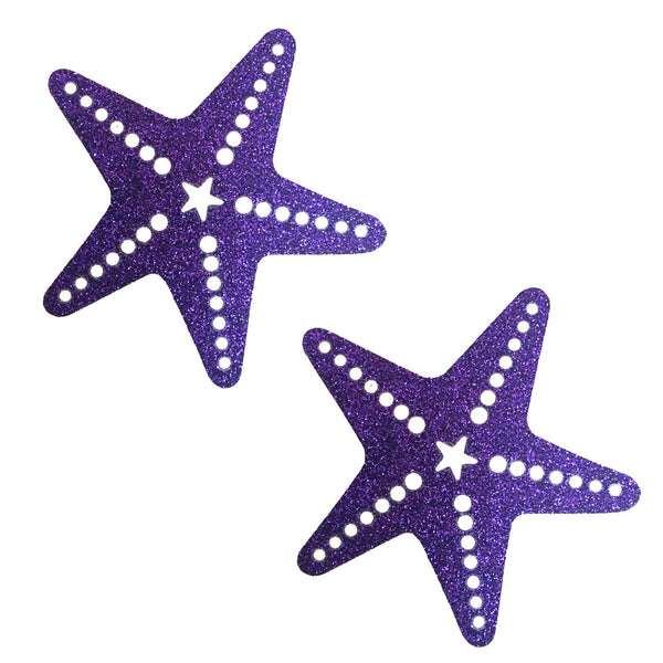 Neva Nude Glitter Sexy Starfish Pasties - Purple