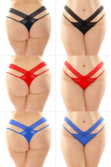 Fantasy Lingerie Bottoms Up Daphne Brazilian-Cut Panty Red