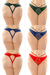 Fantasy Lingerie Bottoms Up Kalina Microfiber & Lace Thong