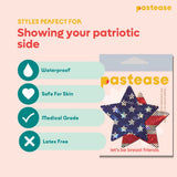 Pastease Glitter Patriotic Star - Red/Blue
