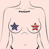 Pastease Glitter Patriotic Star - Red/Blue