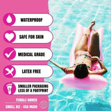 Neva Nude Queen Status Plus Size Iridescent Mermaid Shell Pasties - Pastel Pink