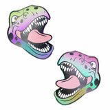 Neva Nude Reflective Dinosaur Pasties - Rainbow