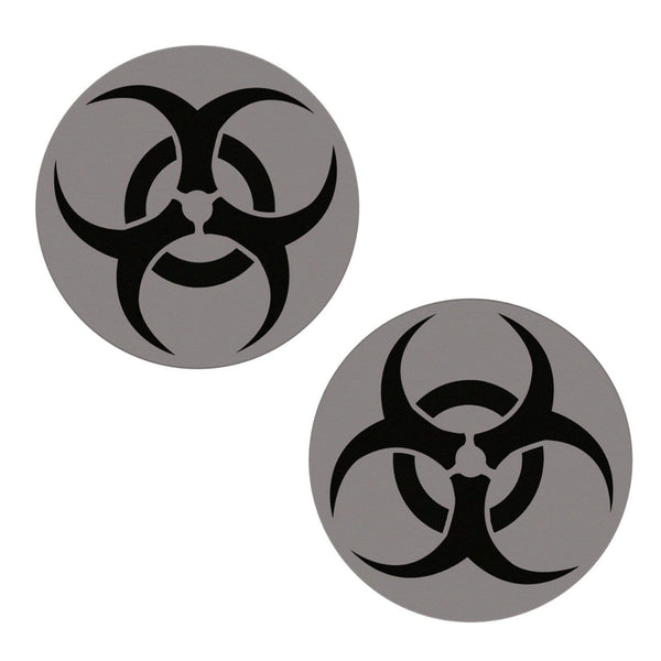 Neva Nude Biohazard Toxic Reflective Glitter Pasties - Black