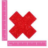 Neva Nude Ravish Me Glitter X Factor Pasties - Red
