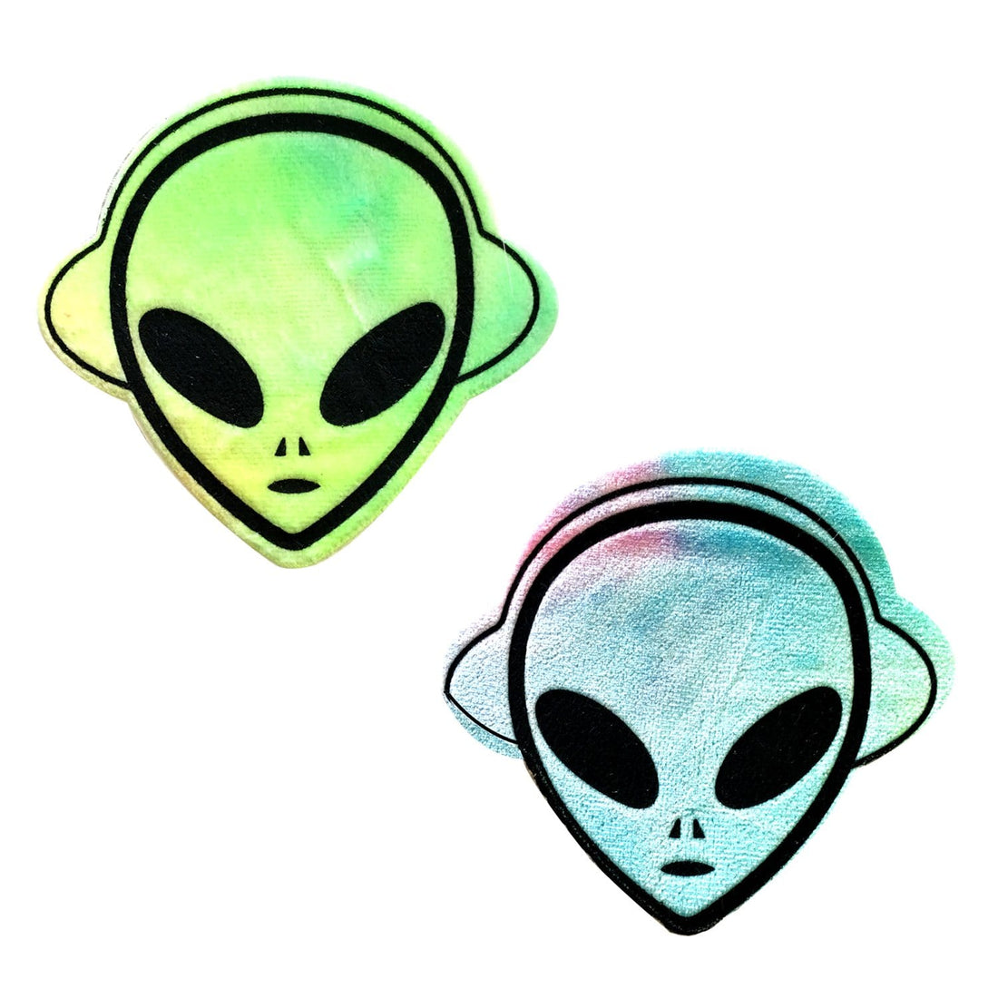 Neva Nude Kanye The Alien Super Sherbet Velvet Blacklight Pasties - Rainbow