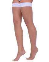 Roma Confidential Sheer Stay up Stockings White Top